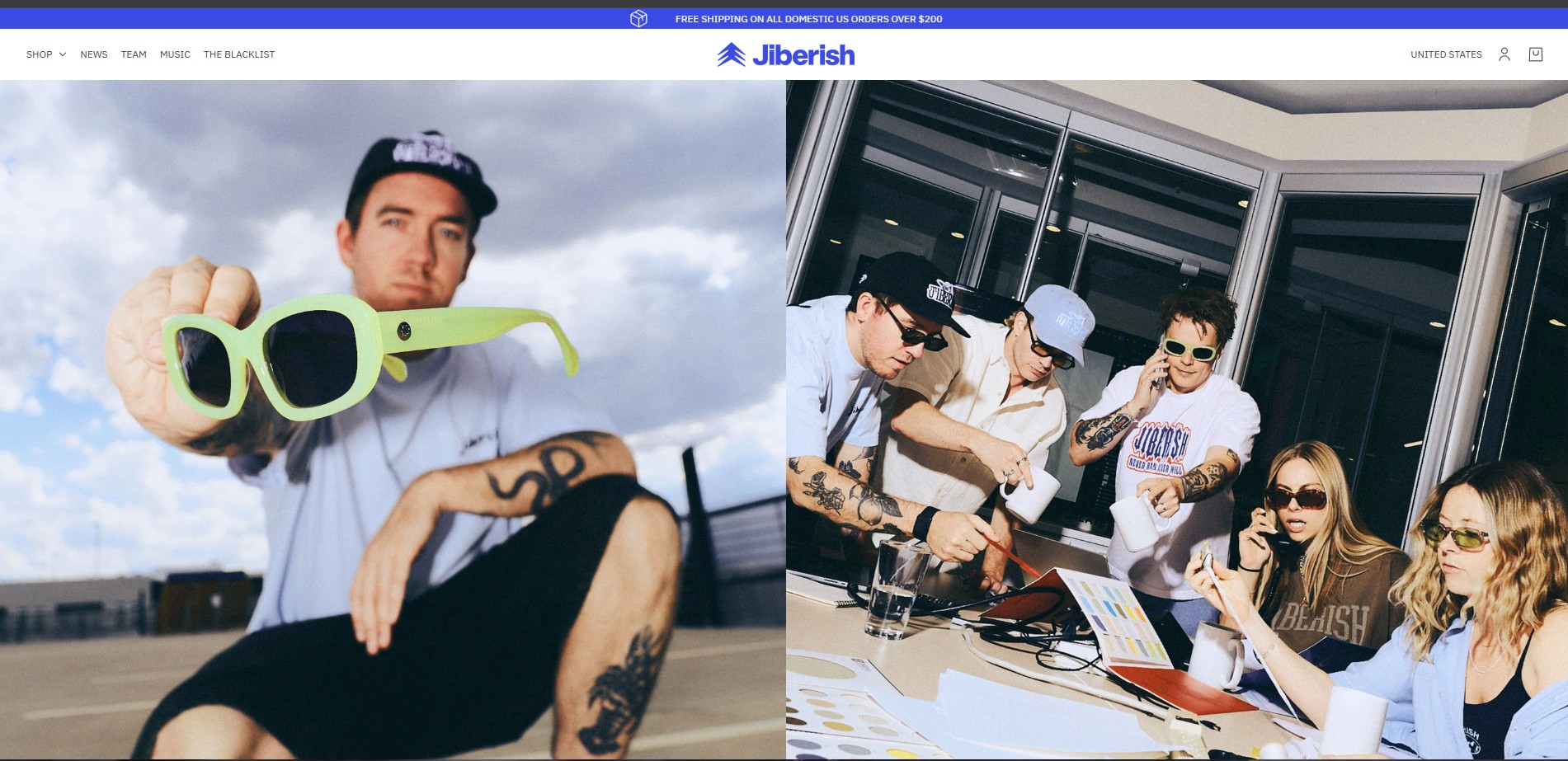 Jiberish website built by Elevate Digital Partners