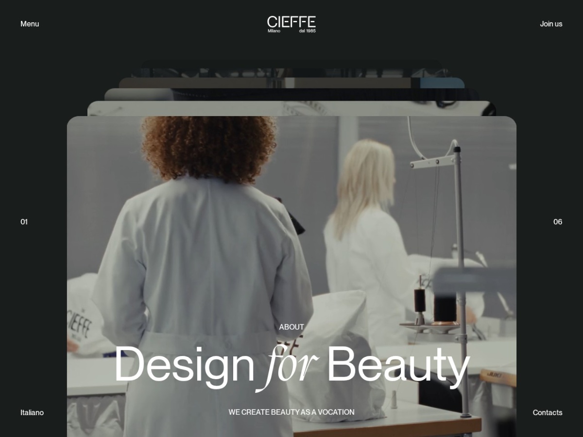 Cieffe Milano website built by Elevate Digital Partners