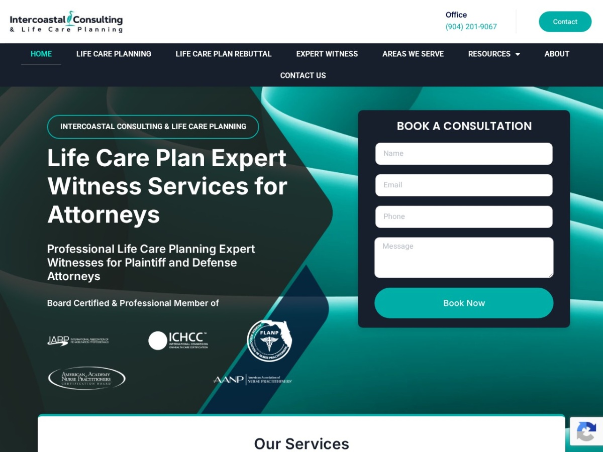 Intercoastal Consulting website built by Elevate Digital Partners