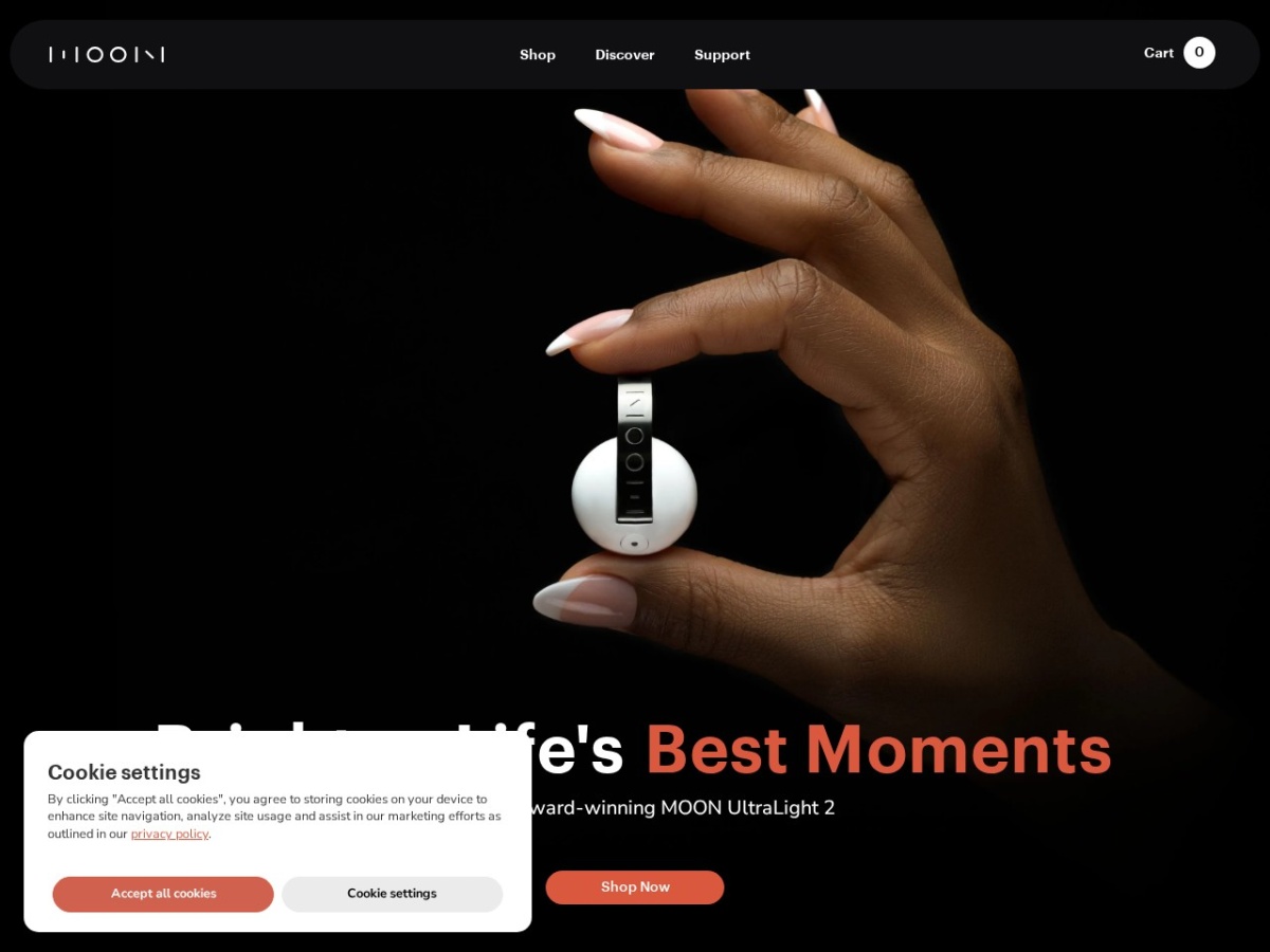 Moon Ultra website built by Elevate Digital Partners