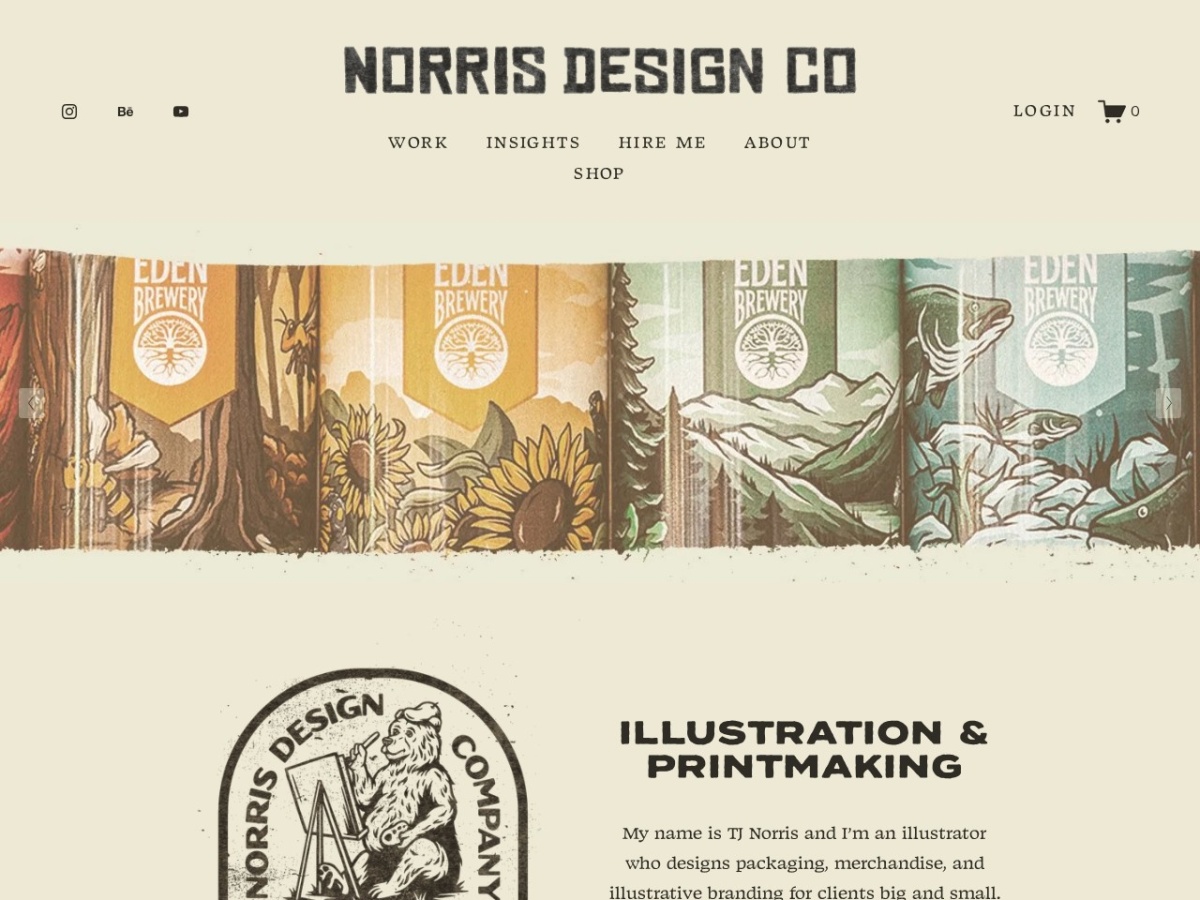 Norris Design Company website built by Elevate Digital Partners