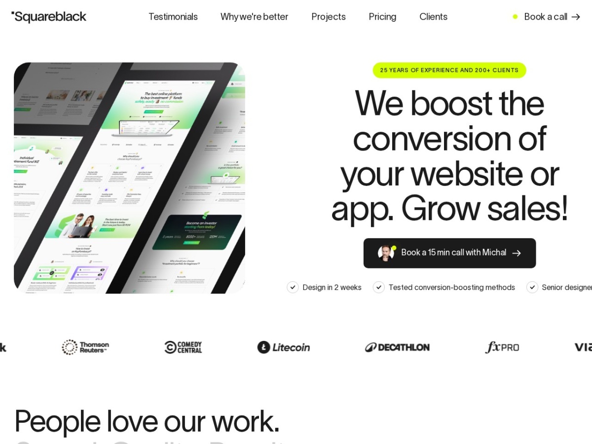 Square Black website built by Elevate Digital Partners